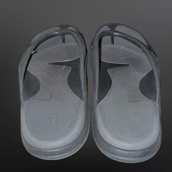 Unisex Crocs Black/Gargoyle Modi Sport Flip Flops Size M10 W 12 - Picture 3 of 7